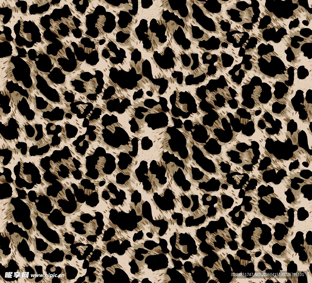 豹纹图案纹理背景