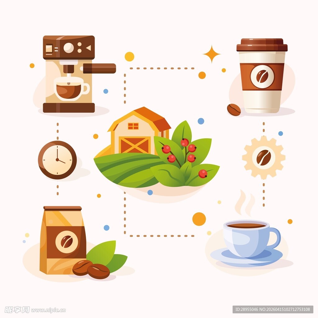 咖啡主题插画