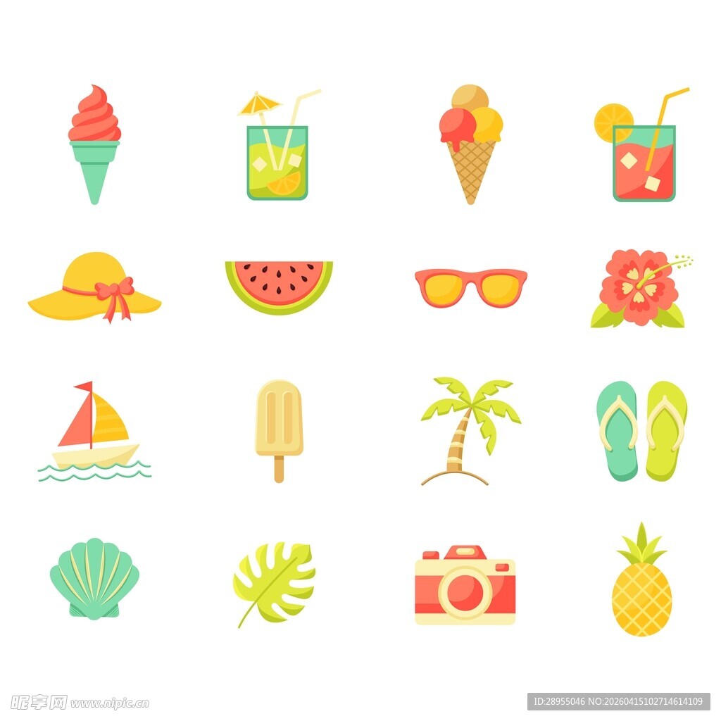 夏日主题图标