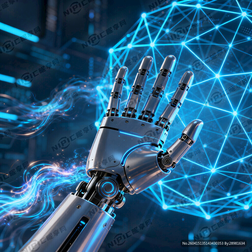 人工智能 机器学习 3D插画