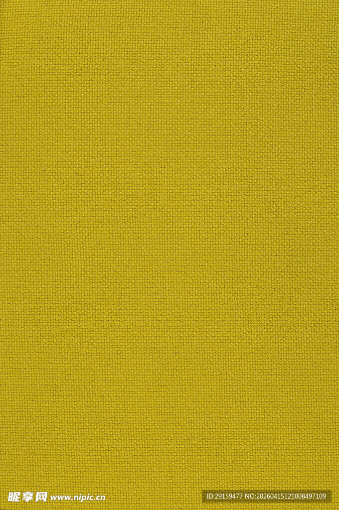 纯黄色布料纹理背景