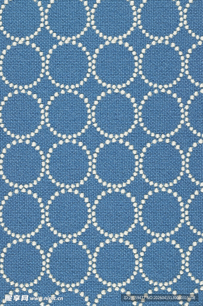 蓝色圆圈几何图案背景