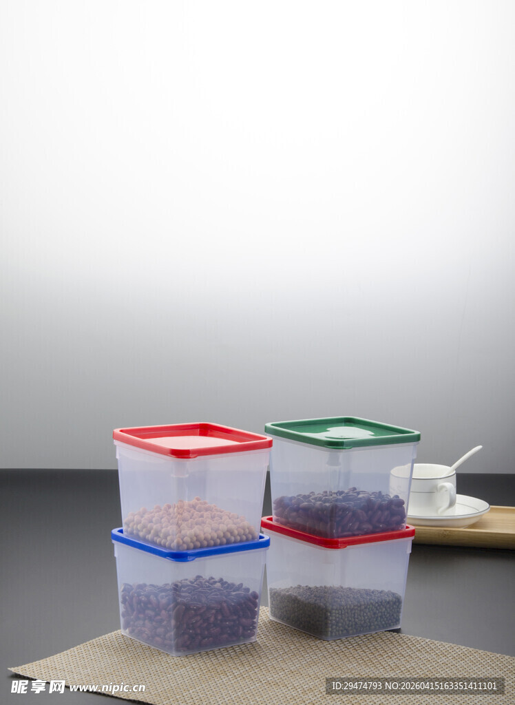 多彩密封储物罐组合