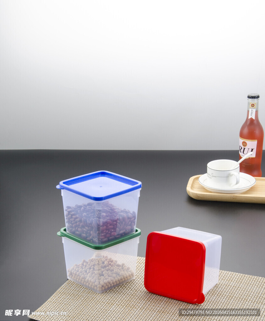 多彩密封收纳盒展示