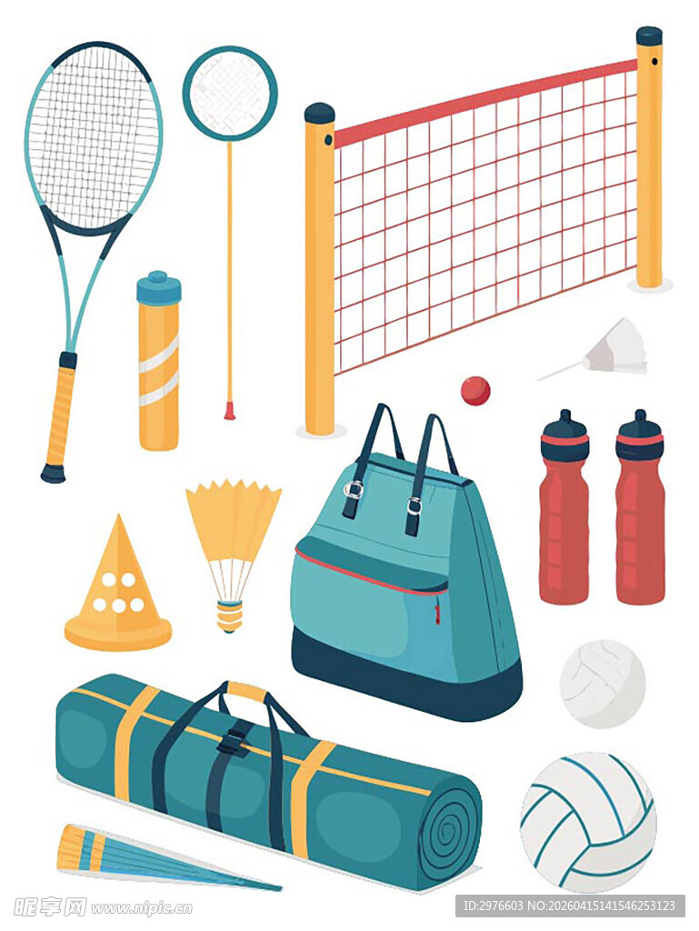 多样运动装备展示