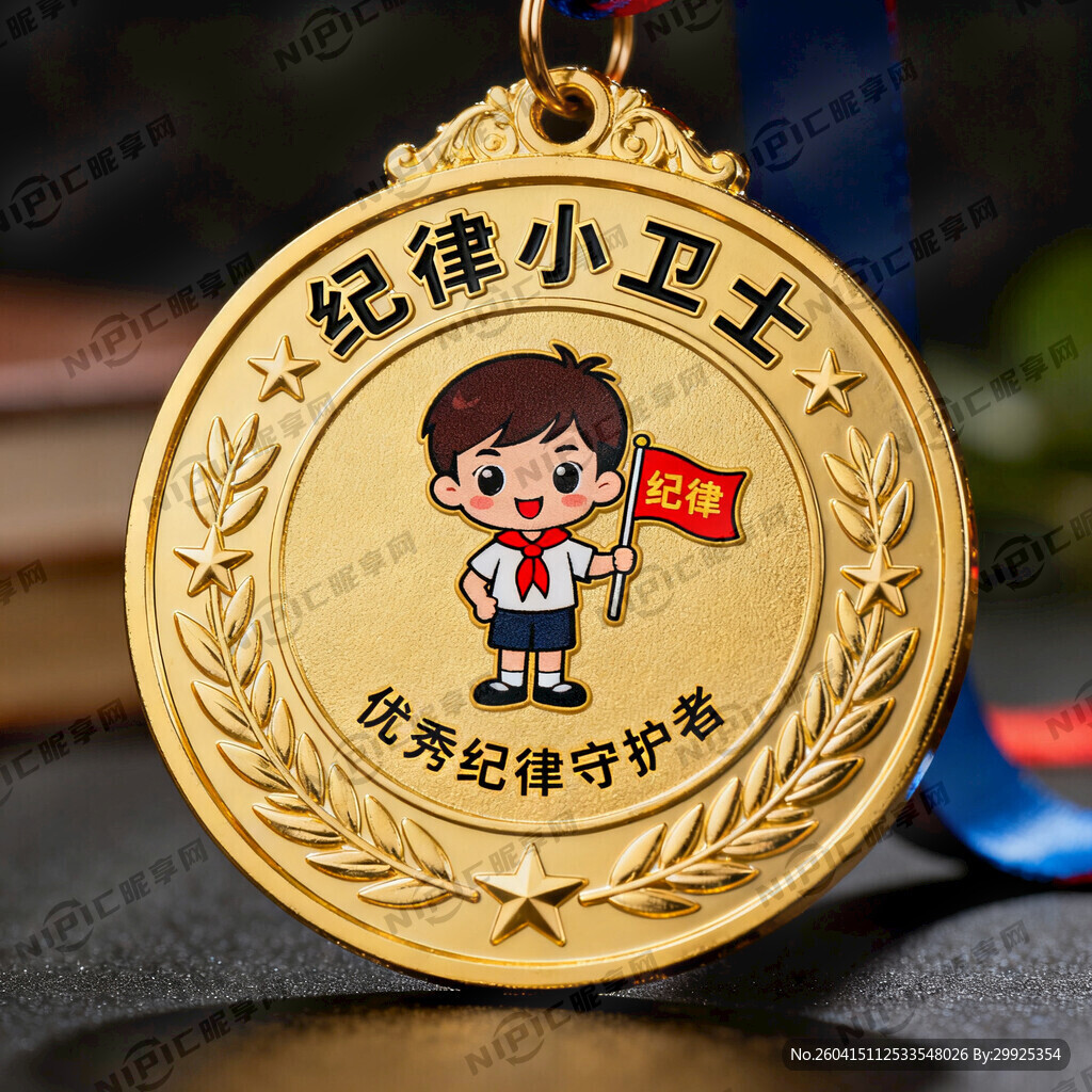 纪律小卫士奖章