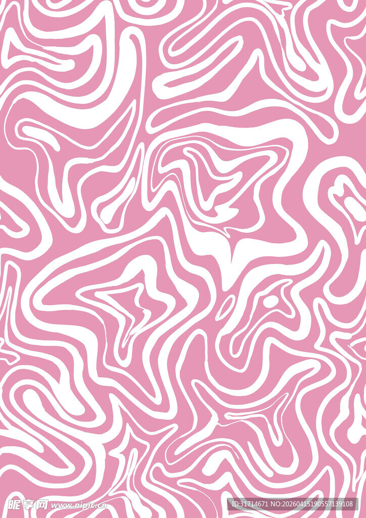 粉色抽象波纹图案背景