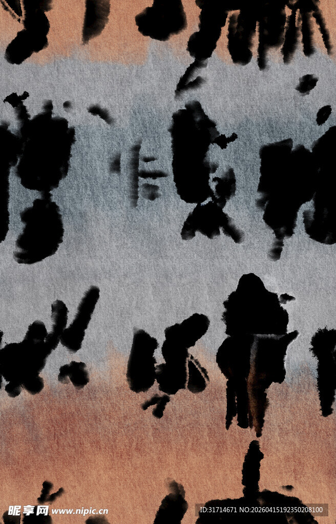 抽象水墨风格艺术图案