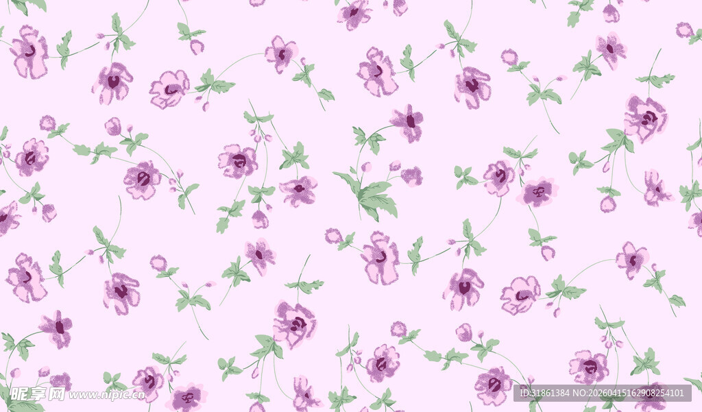 粉色花卉图案背景