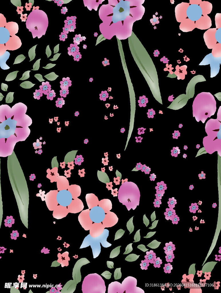 数码印花 小碎花