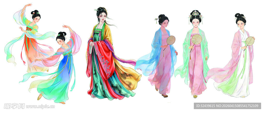 古风汉服女子优雅造型展示