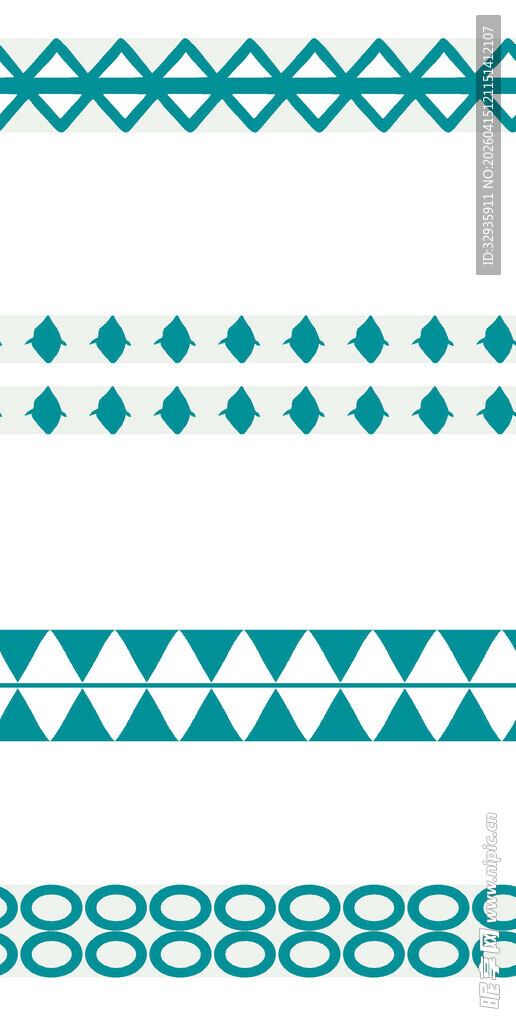 几何图案装饰线条集合