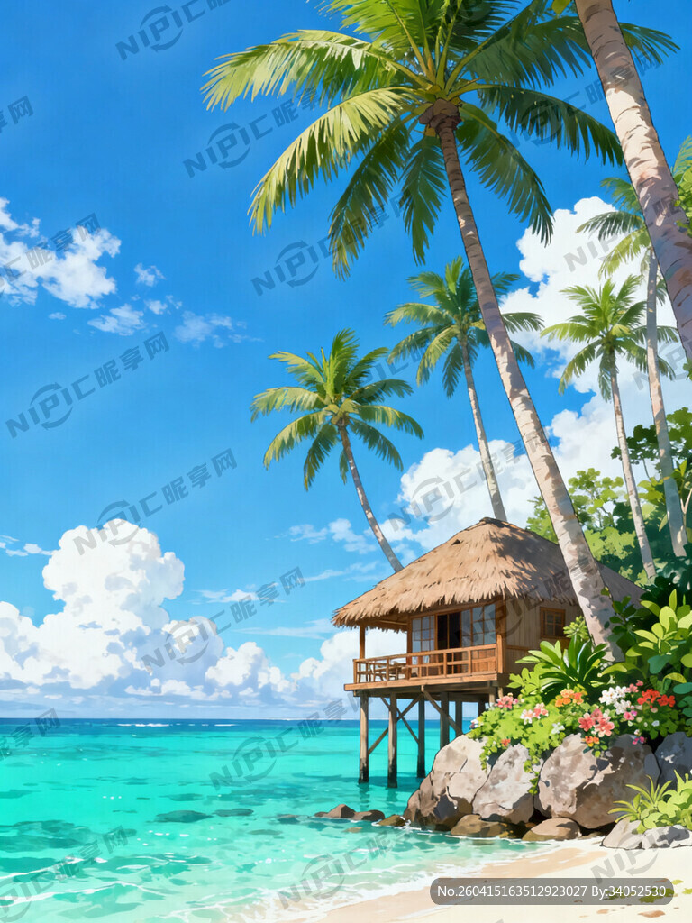 生成图片 治愈系动漫插画风格