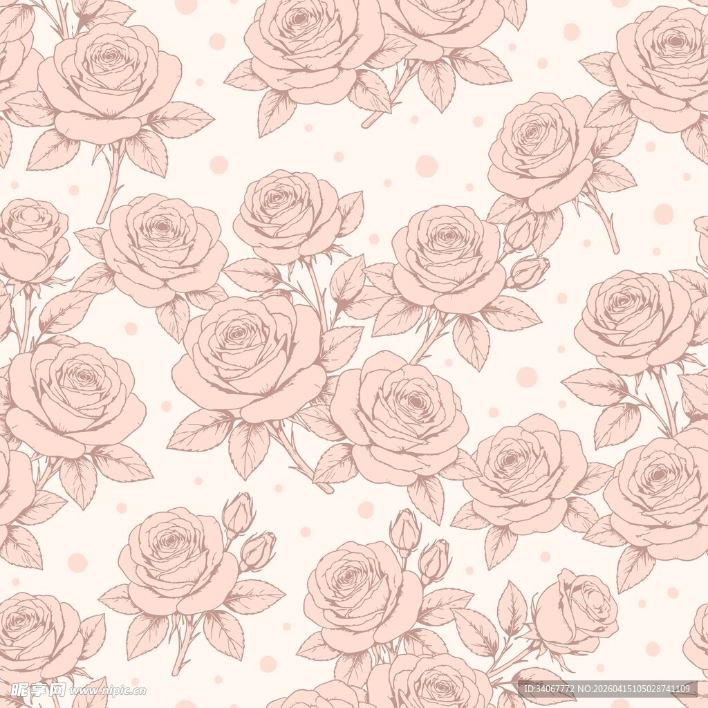 玫瑰花纹背景