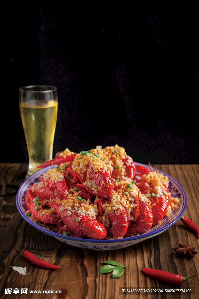 香辣蒜蓉小龙虾