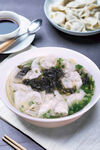 紫菜水饺汤