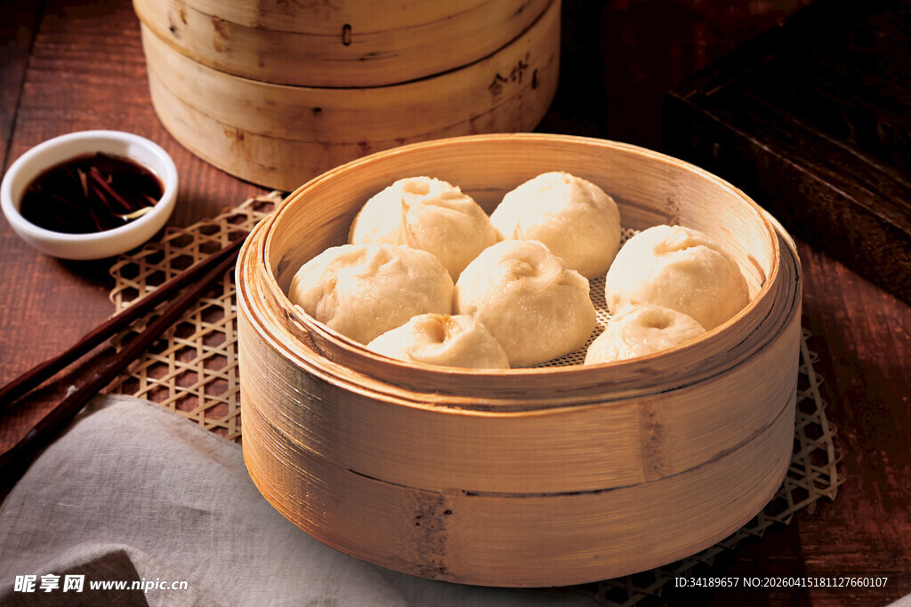 竹笼蒸包