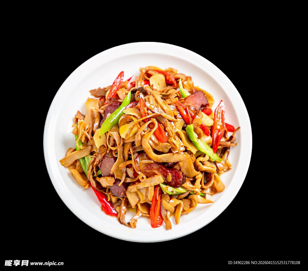 免扣春笋炒腊肉