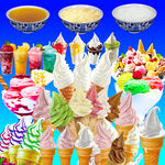 缤纷多彩的美味冰淇淋世界
