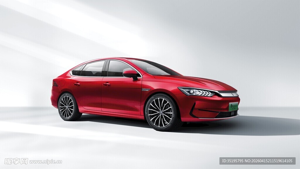 红色时尚轿车展示