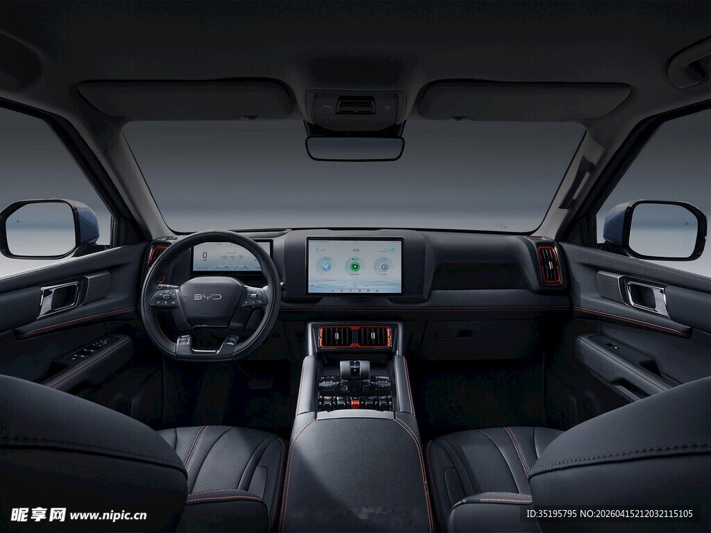 豪华汽车内饰精致展示