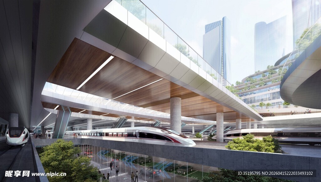 现代都市空中连廊景观