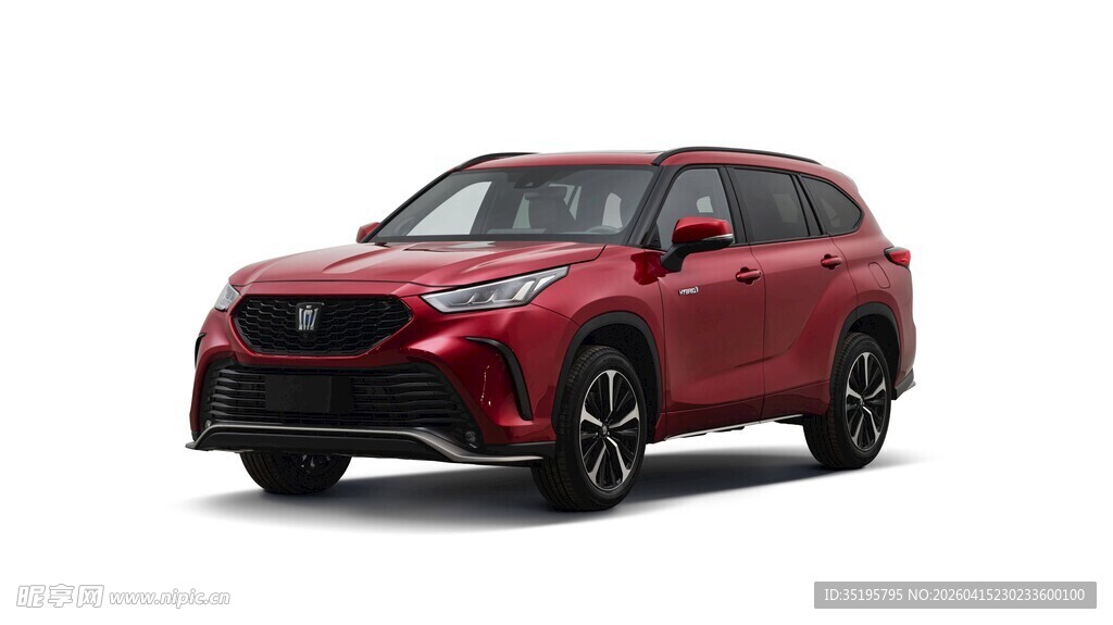 红色时尚SUV汽车