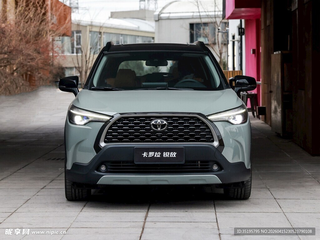 灰色丰田SUV停于街道