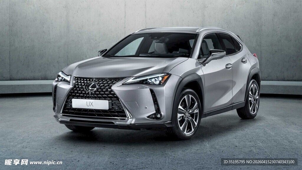 时尚银色雷克萨斯SUV车型