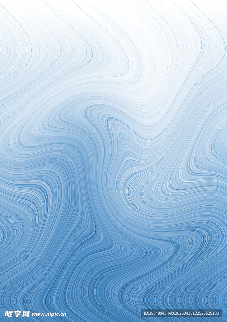 蓝色渐变波浪纹理背景