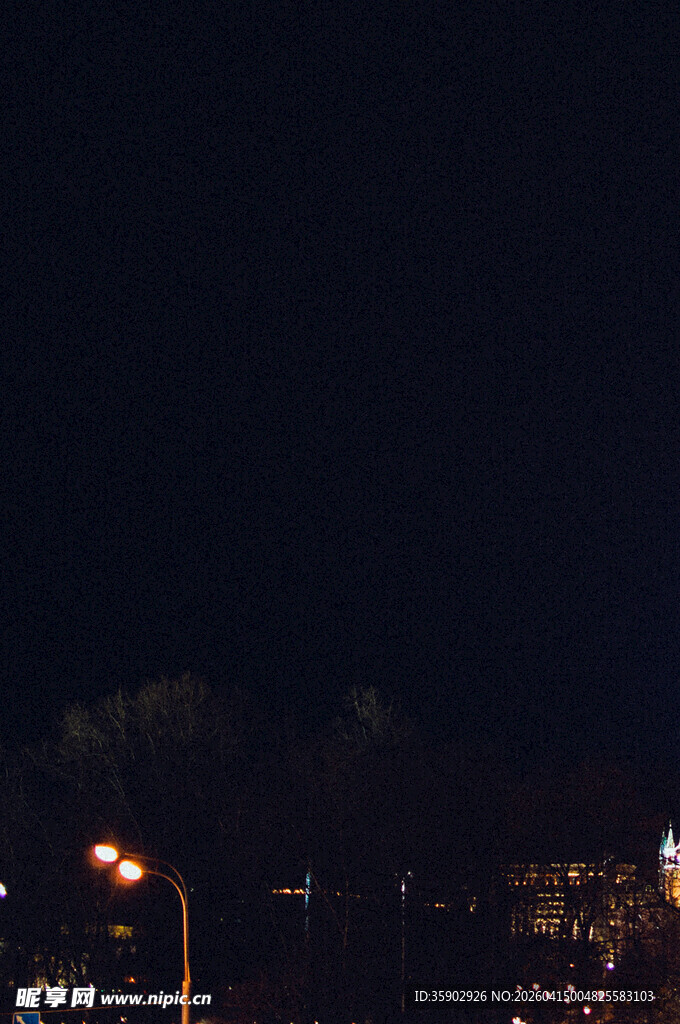 城市夜景灯光璀璨