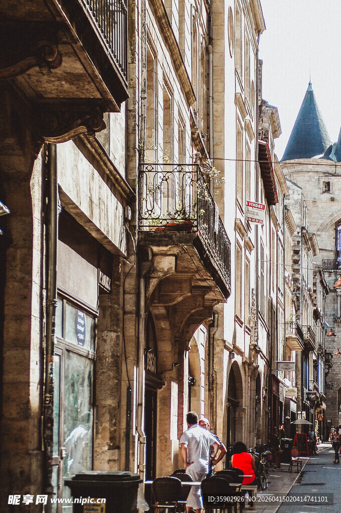 欧洲古朴街道建筑景观