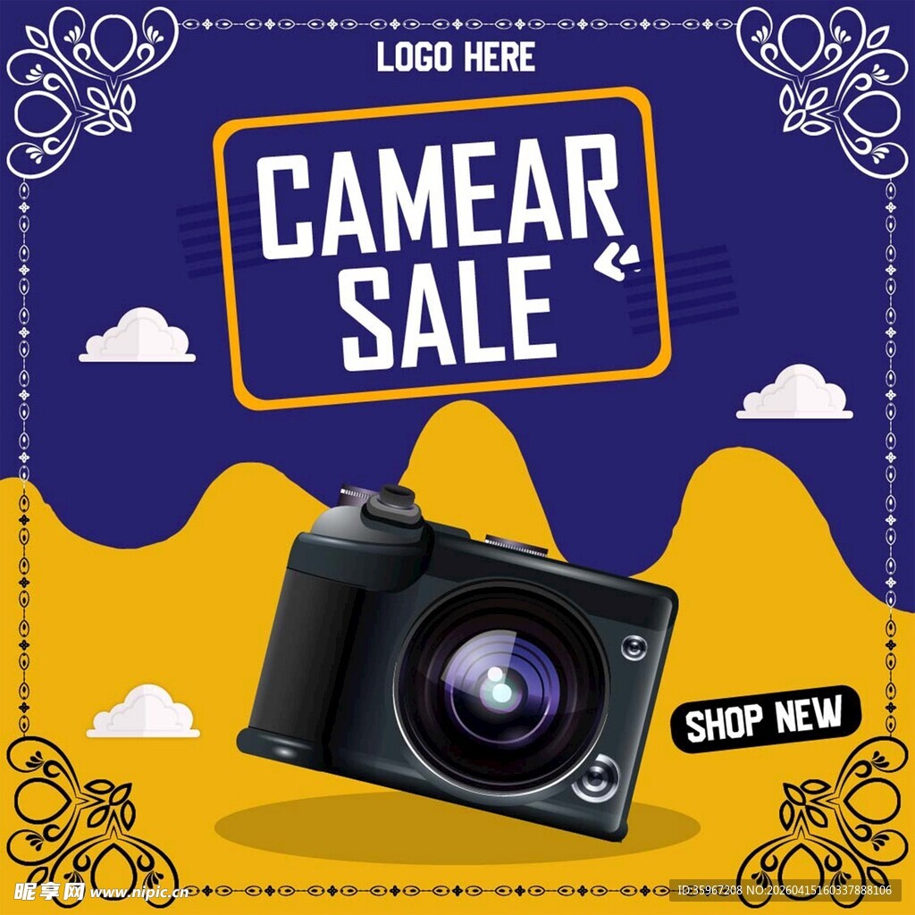 相机促销海报