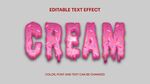 奶油字效果