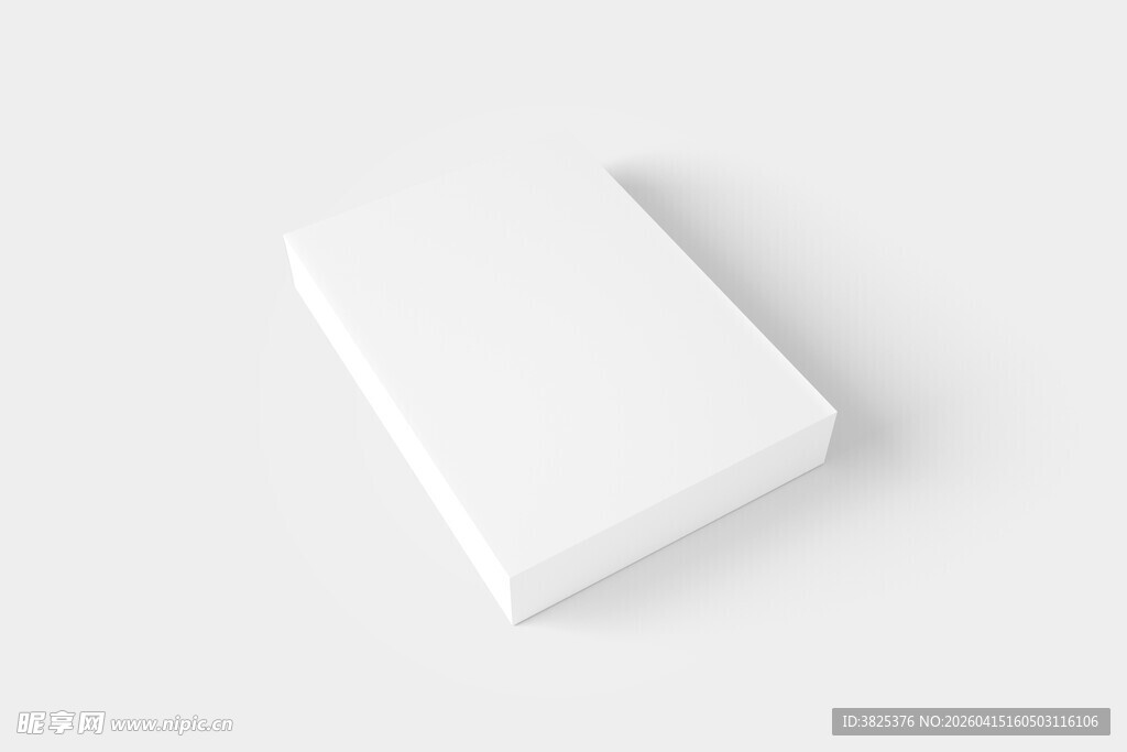 长方形扁盒子包装设计展示样机