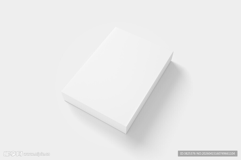 长方形扁盒子包装设计展示样机