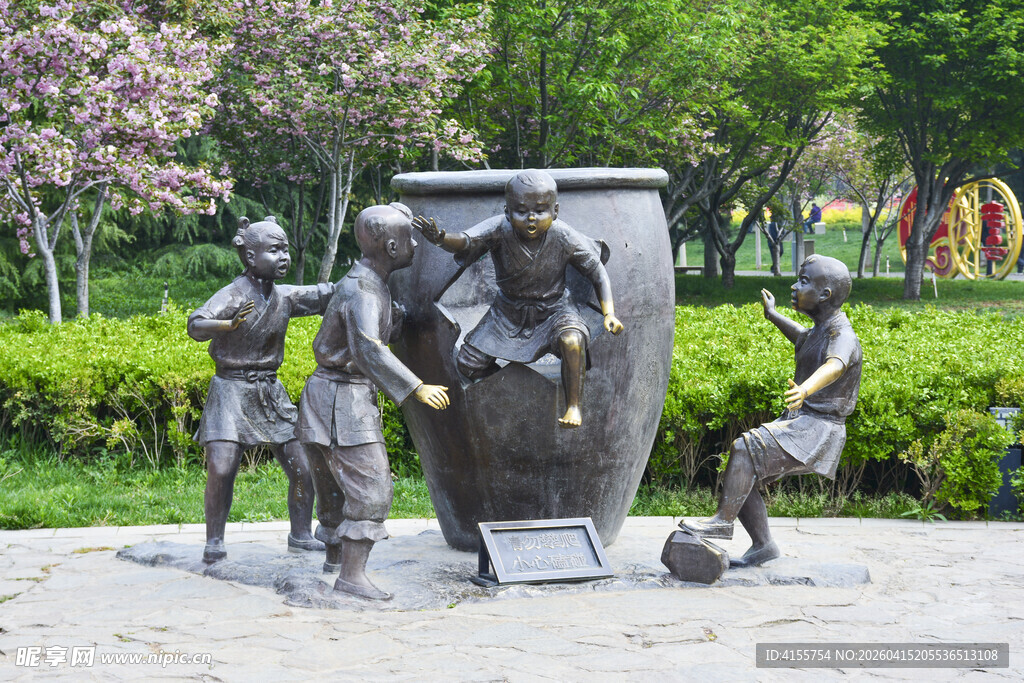 司马光砸缸雕塑