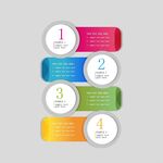 多彩序号信息图表