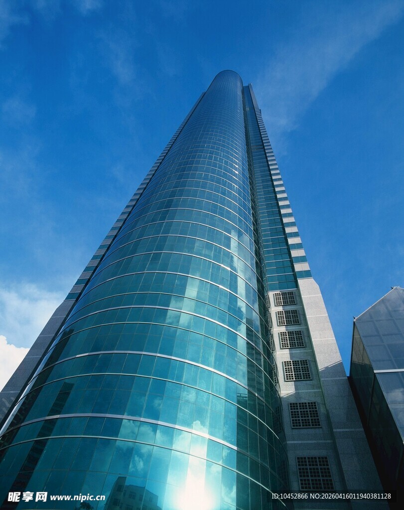 摩天大楼的玻璃外观