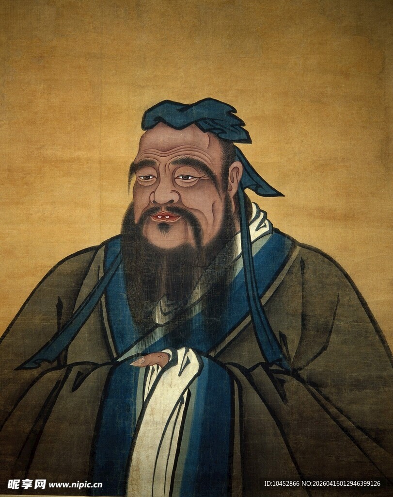 古代儒者画像孔子 