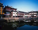 江南水乡古建筑临水景观