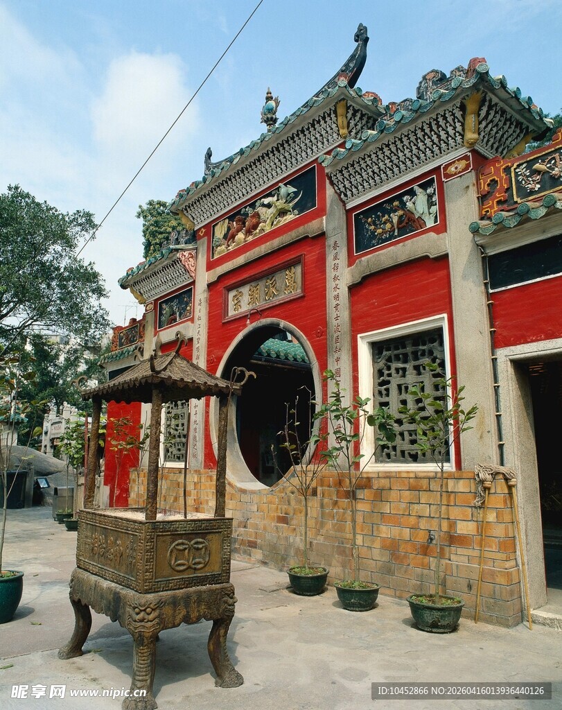 中式传统庙宇建筑景观