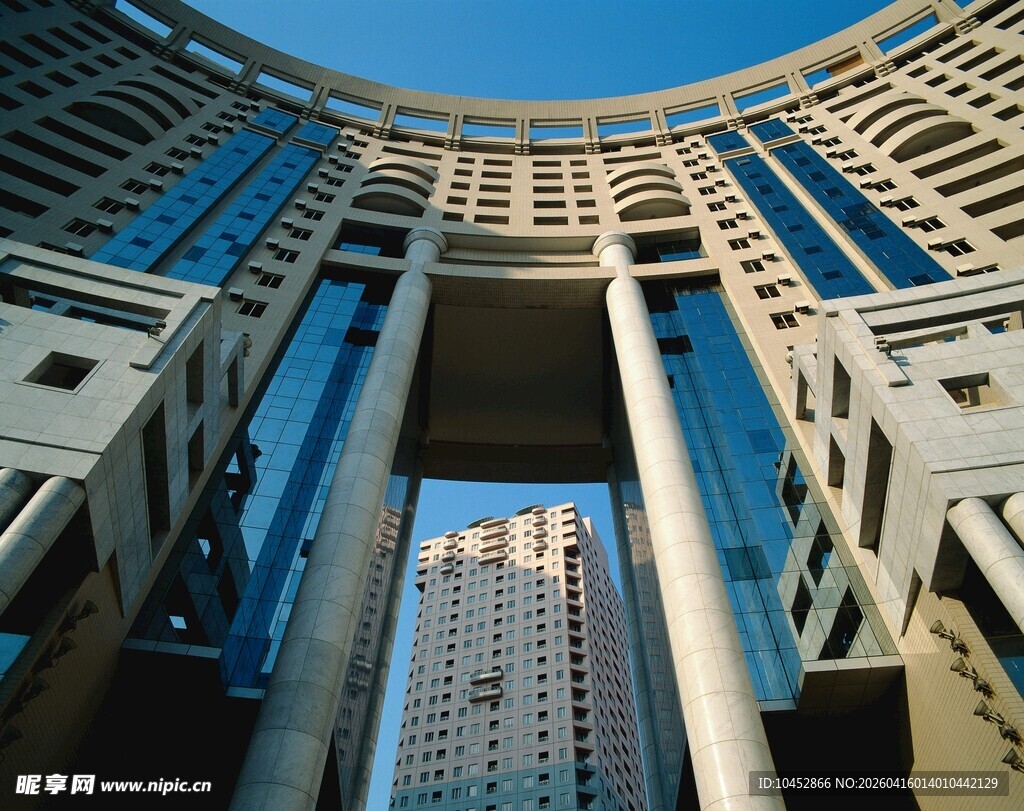 现代建筑独特结构景观