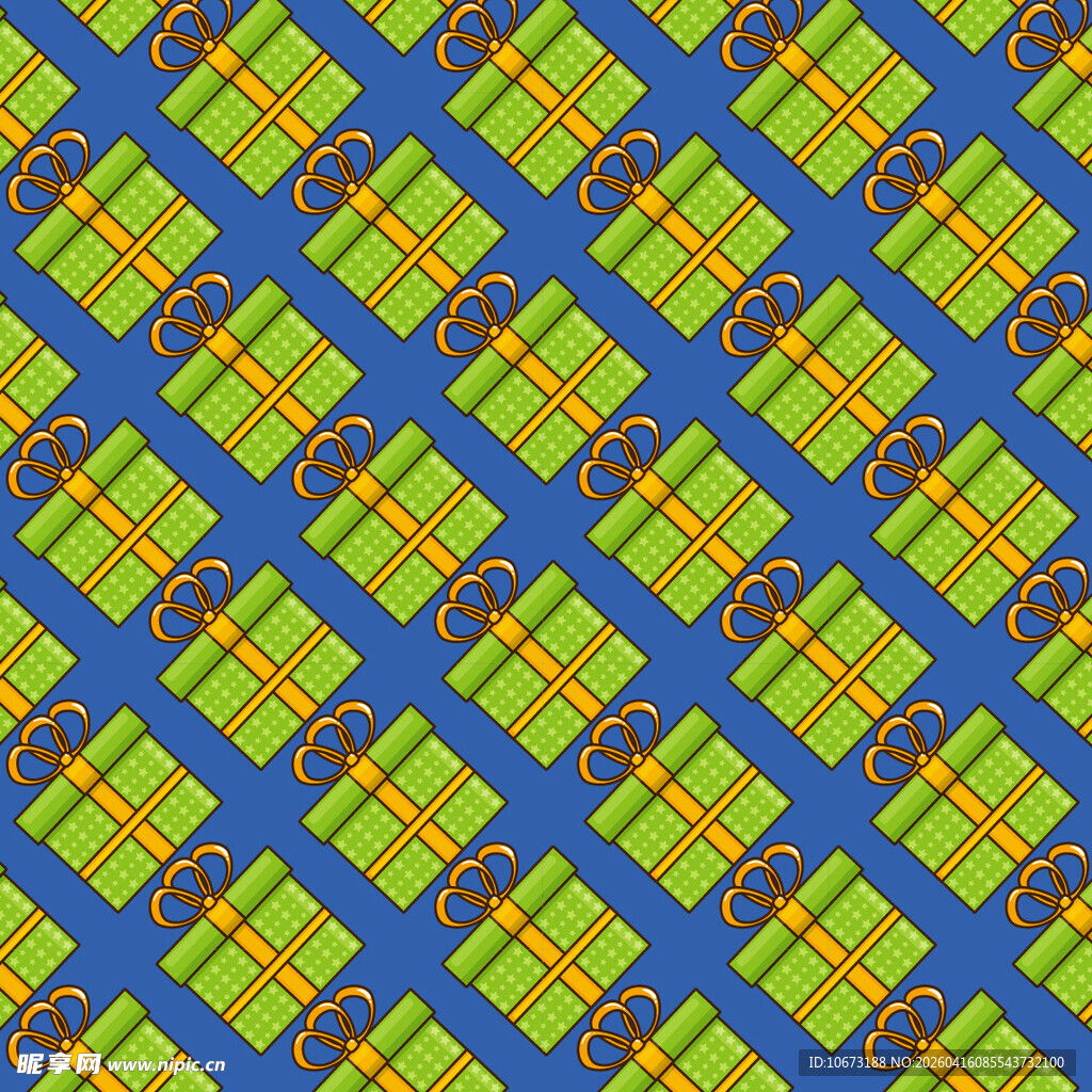 绿色礼物图案背景纹理