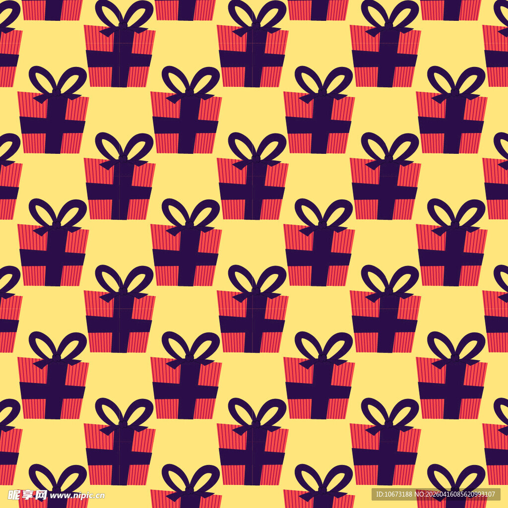 节日礼物图案背景