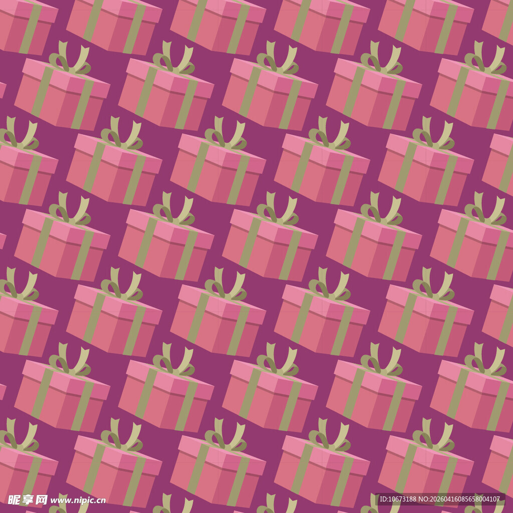 粉色礼物盒图案背景