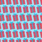 红色礼品盒图案背景