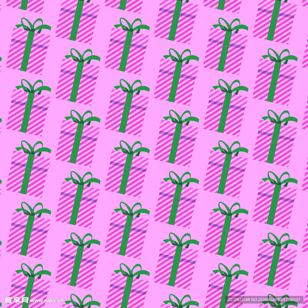 粉色礼物图案无缝背景