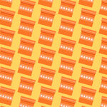橙色礼盒图案背景纹理