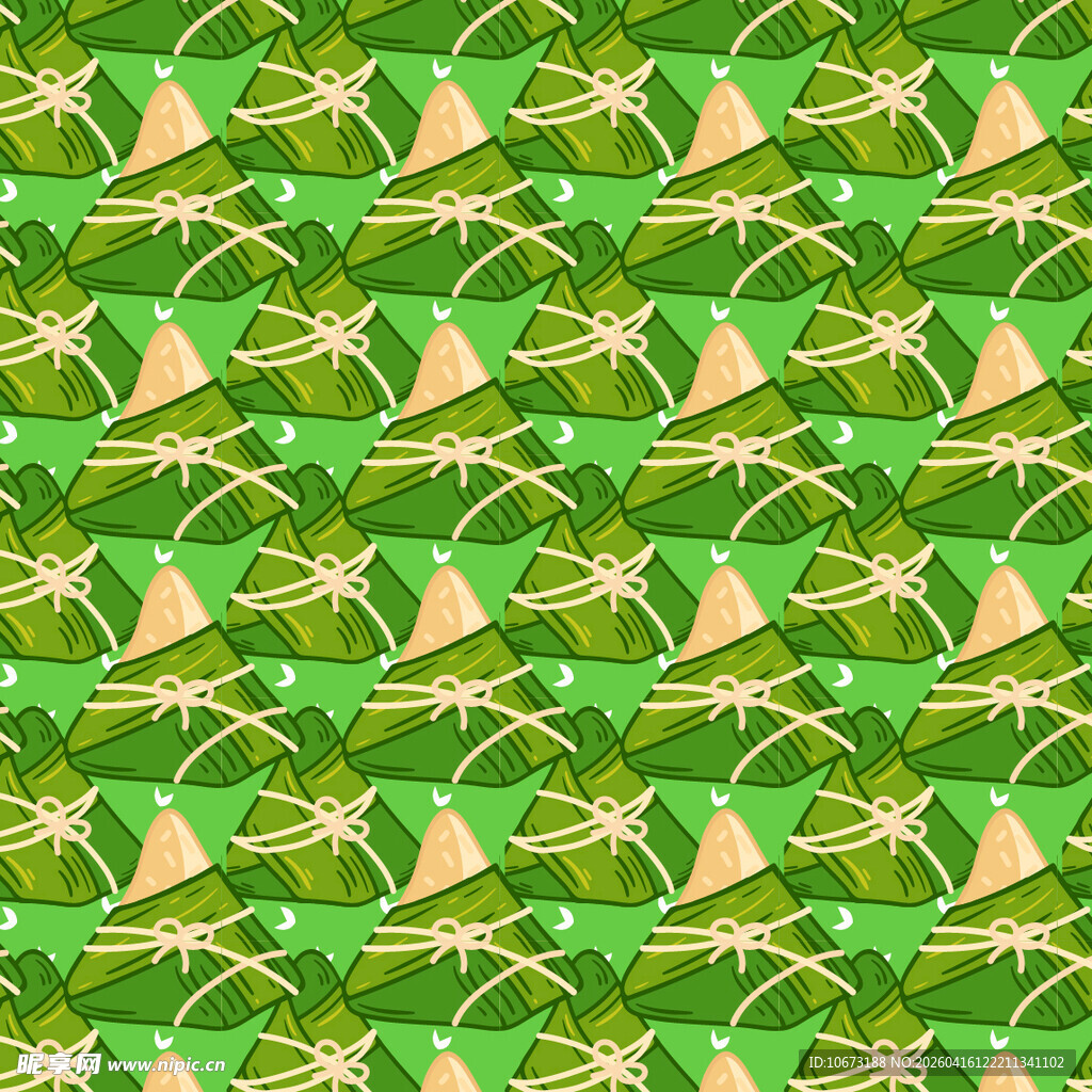 绿色粽子图案背景